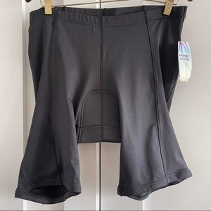 Padded biking shorts for bike riding, stationary bikes or spin class